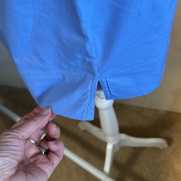 J. CREW SQUARE NECK BLUE SQUARE NECK WITH POM POMS MADE IN INDIA SZ 00 - Picture 6 of 15